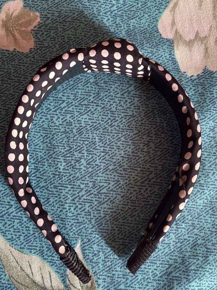 Polka Dot Knotted Headband