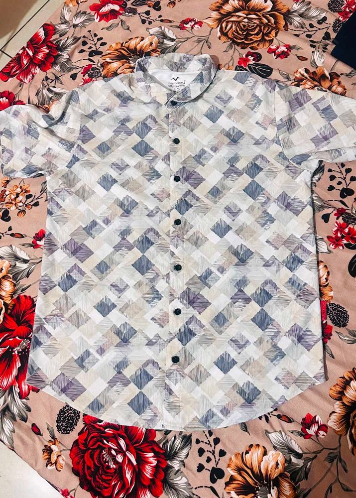 Men's Printed Short Sleeve Shirt