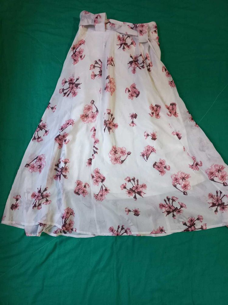 Floral Print Skirt And Top Combo