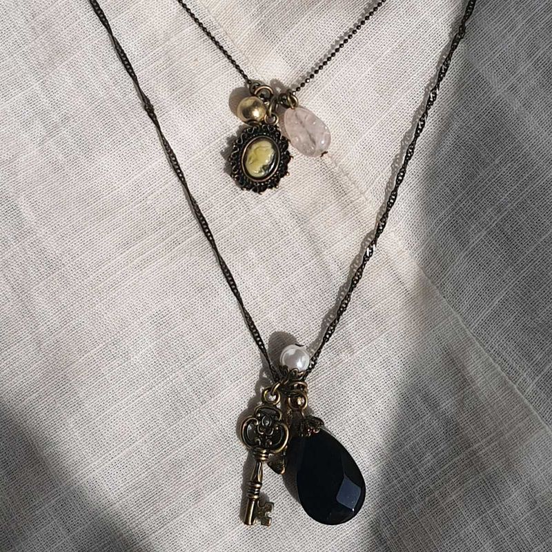 Vintage Victorian Layered Necklace Imported