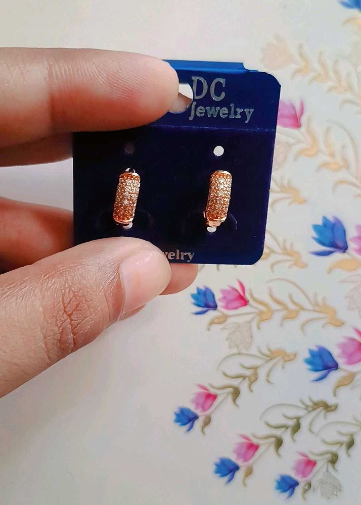 Rose Gold Huggies Earrings