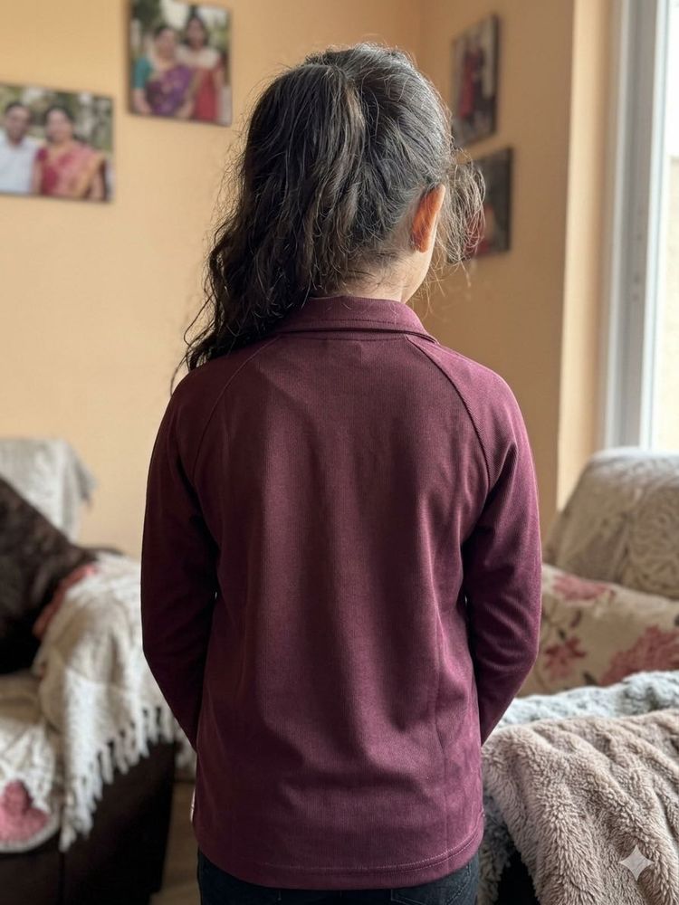 Maroon Long Sleeve Top