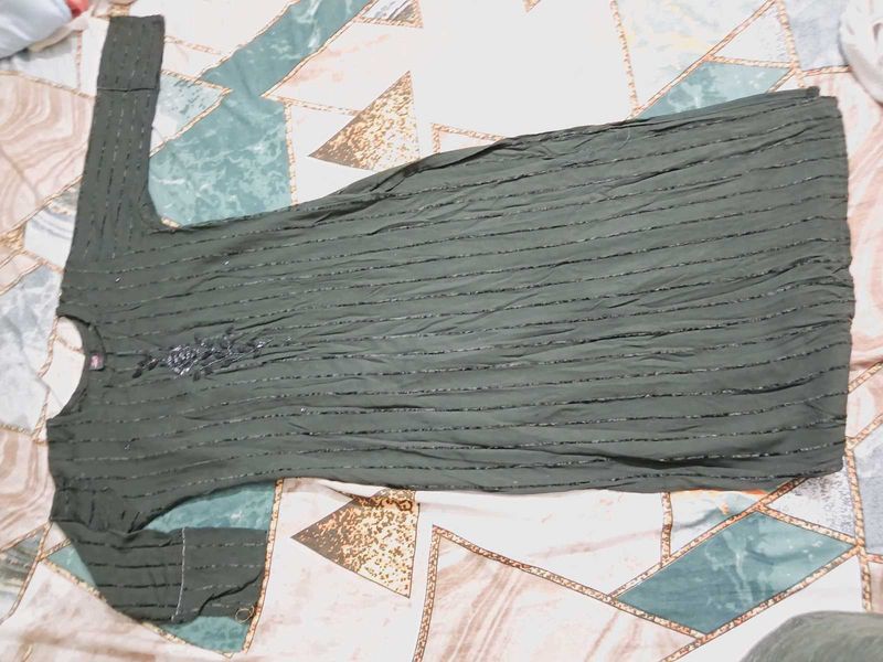Elegant Olive Green Kurta