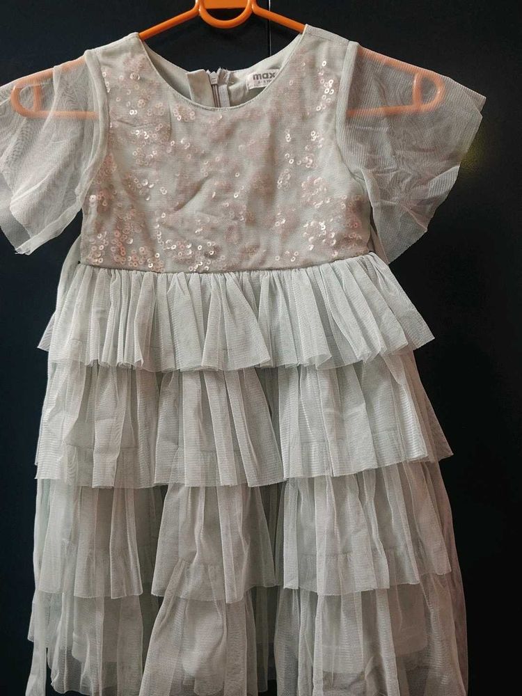 Girls' Layered Tulle Dress