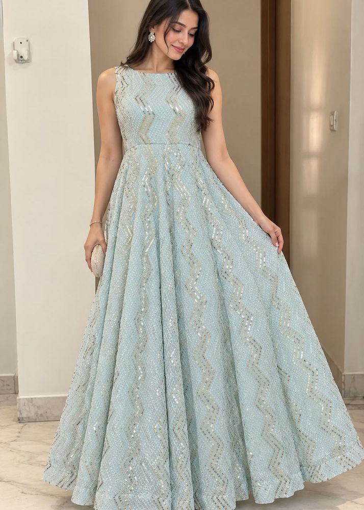 Elegant Sequin Embellished Gown