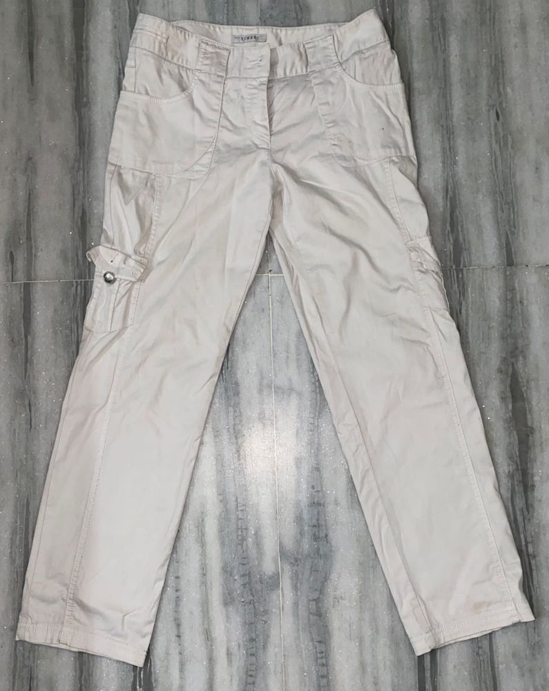 Women's Beige Cargo Pants