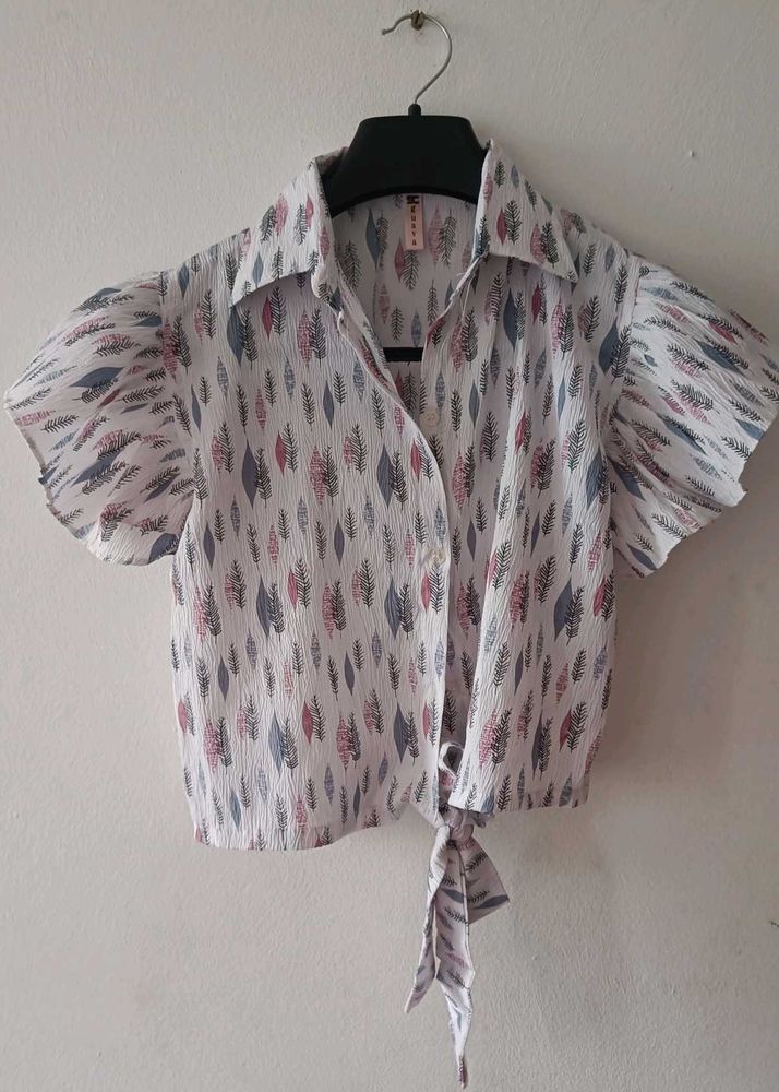 Cute Patterned Crop Top