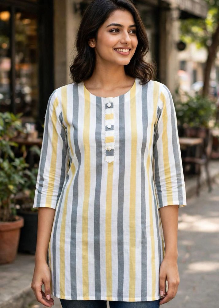 Striped Cotton Kurta