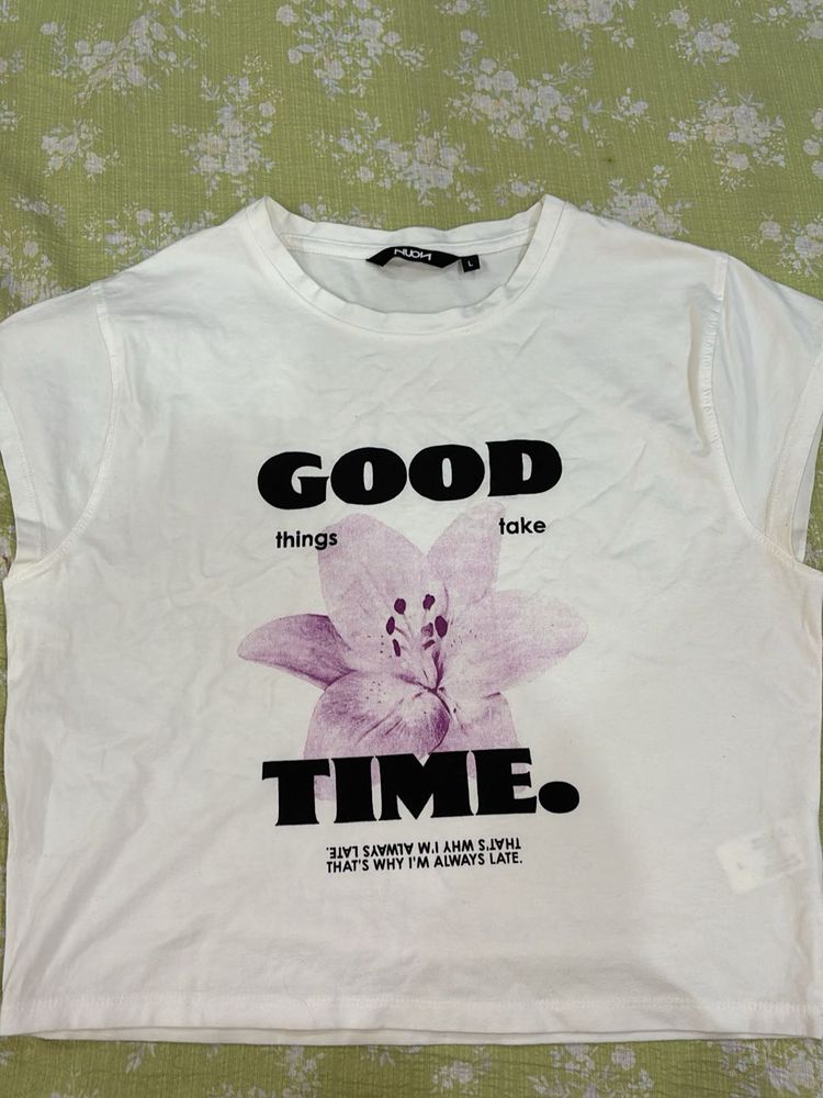 White printed T-Shirt
