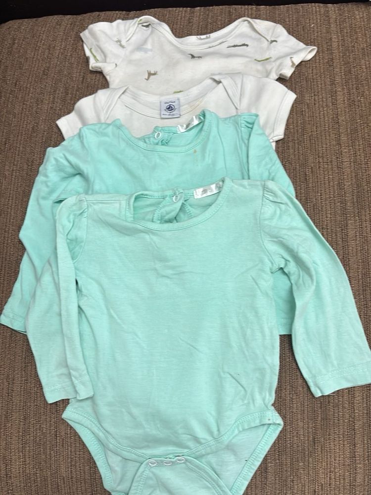 Baby Girl Bodysuits - Pack of 4