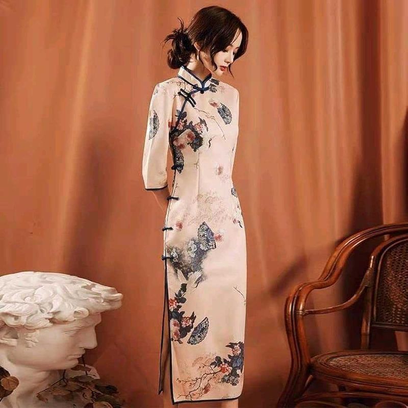Coquette Floral Cheongsam Qipao Chinese Savana