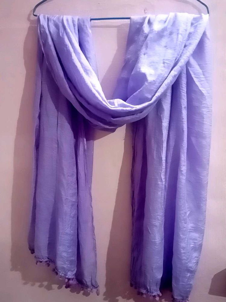 Light Purple Dupatta with Tassels