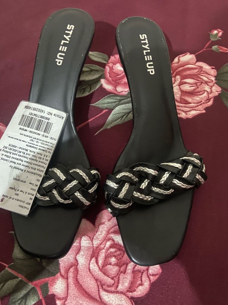Stylish Braided Heeled Sandals