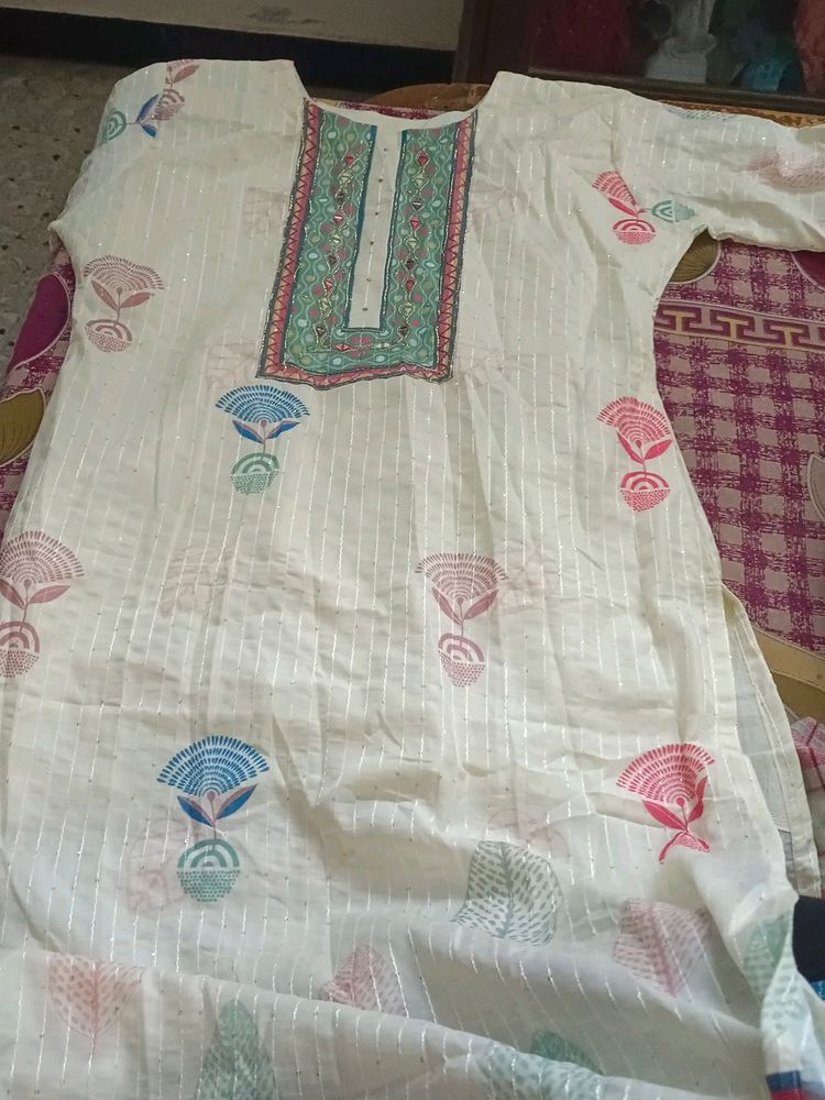 White Grand Kurti