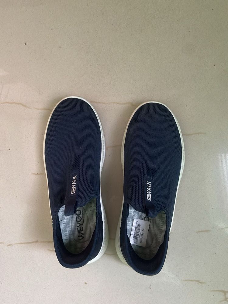 Comfortable Navy Blue Slip-On Shoes