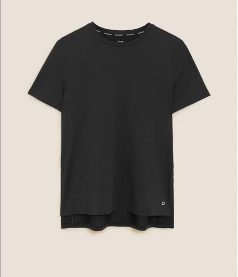 M&amp;S Black workout T-Shirt