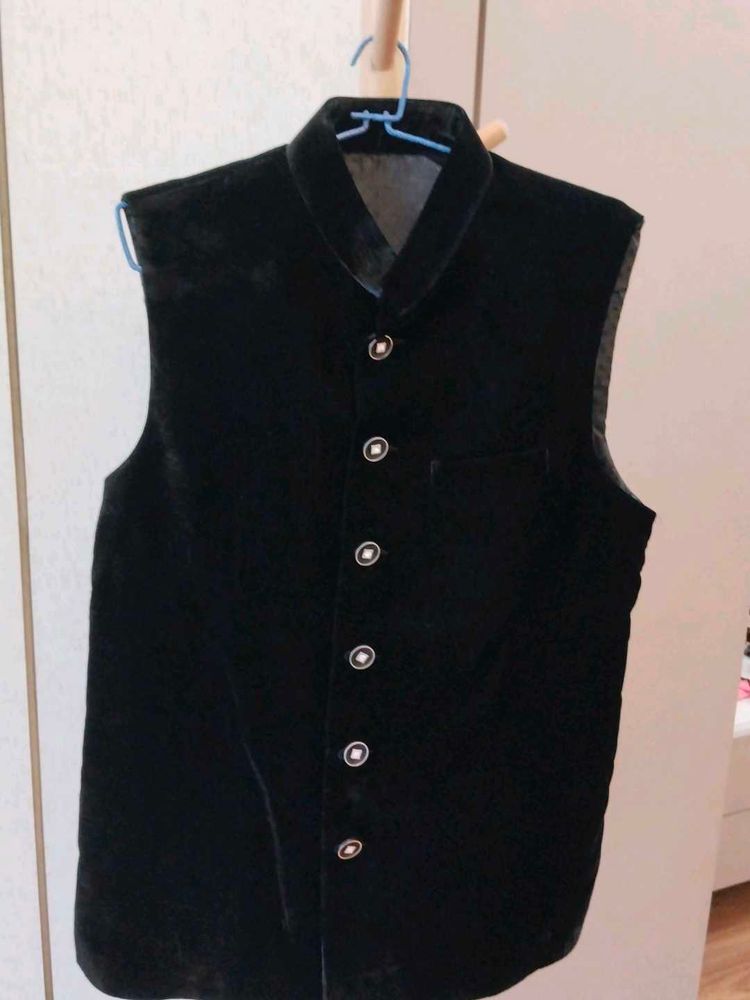 Classic Black Velvet Jacket