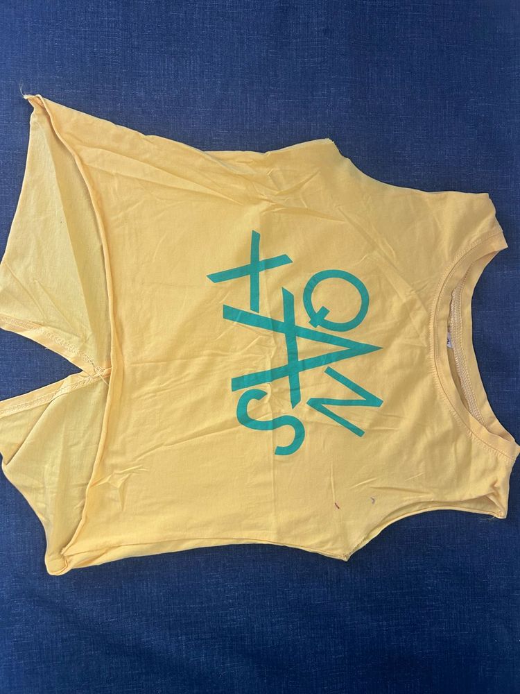 Yellow Graphic Tank Top