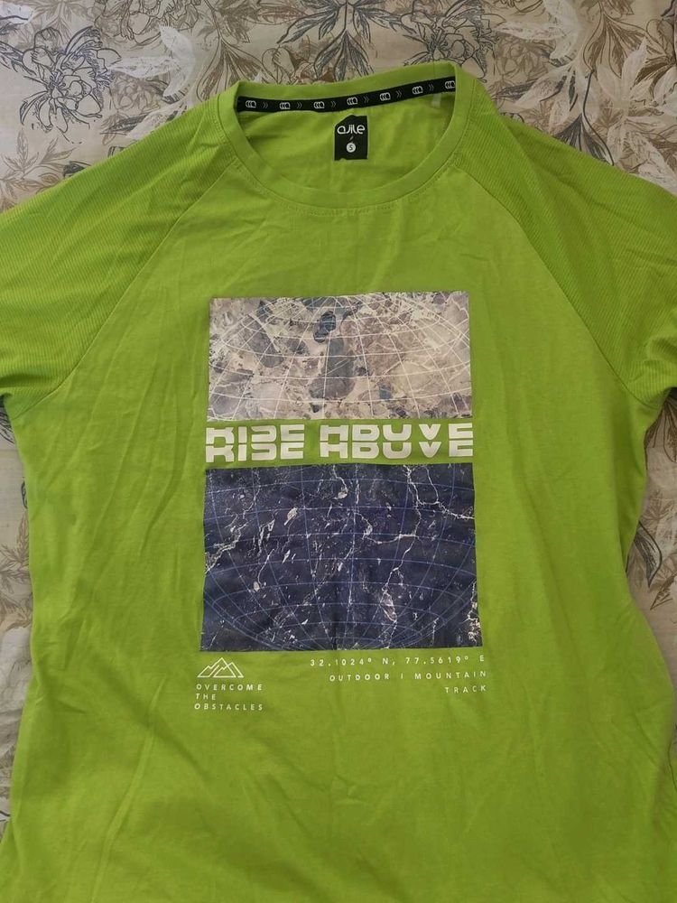 Lime Green Graphic T-Shirt