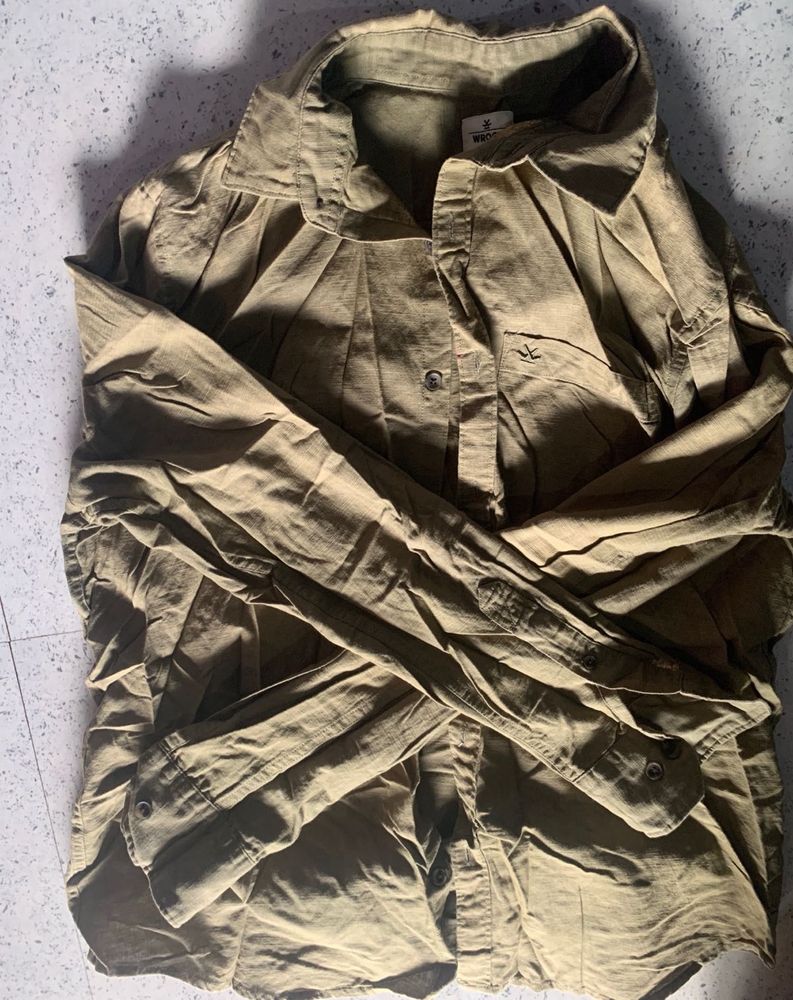 Men's Casual Khaki Shirt