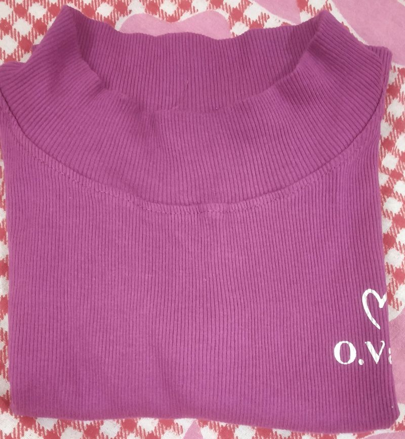 Purple Crop Top