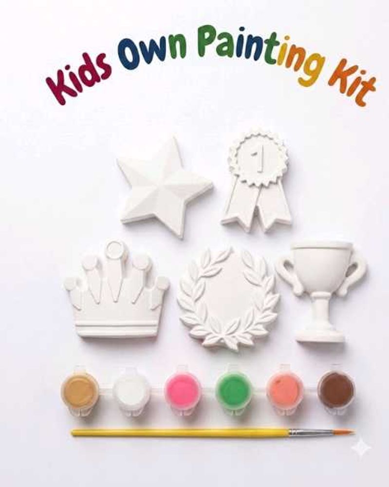 Paint Your Own Trophy &amp; Crown Kit