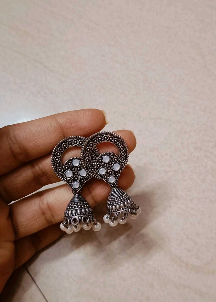 Silver Colour Earrings