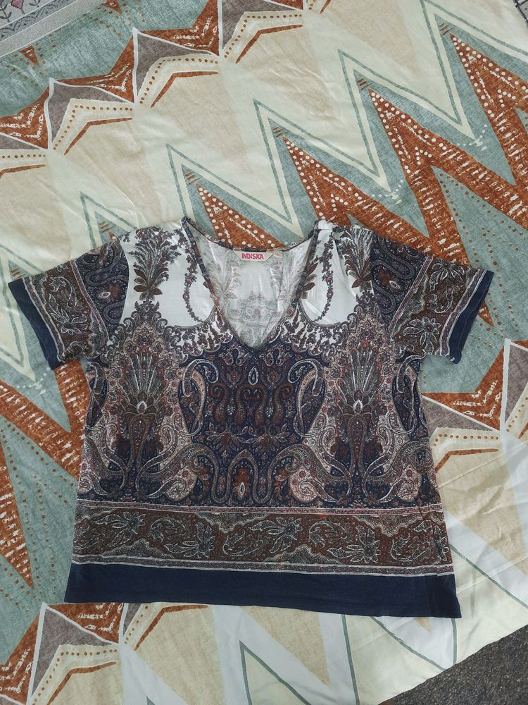 Indie V Neck Top