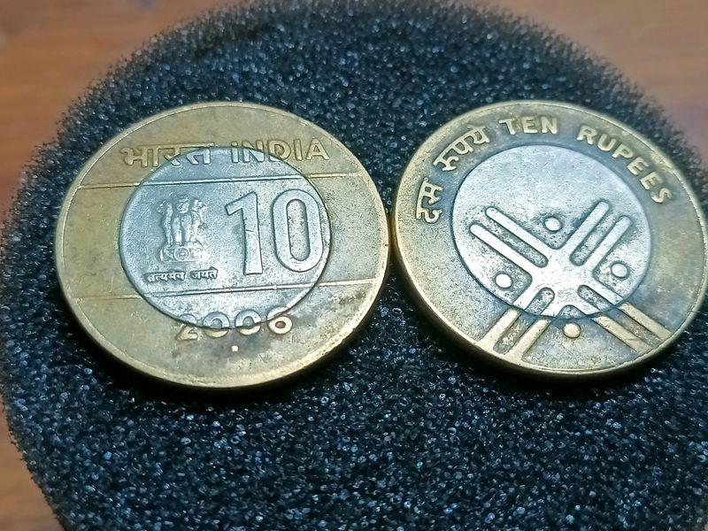 2 Number 2006 Rs 10 Coins Of India