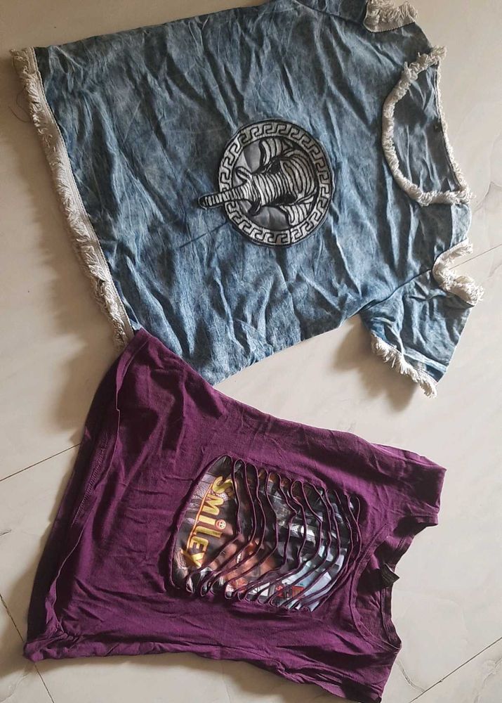 Two combo tees and freebie