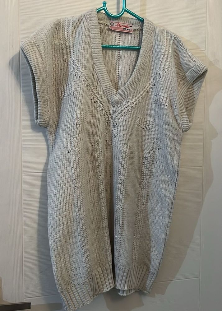 Men Woolen Half Sleeve Sweater