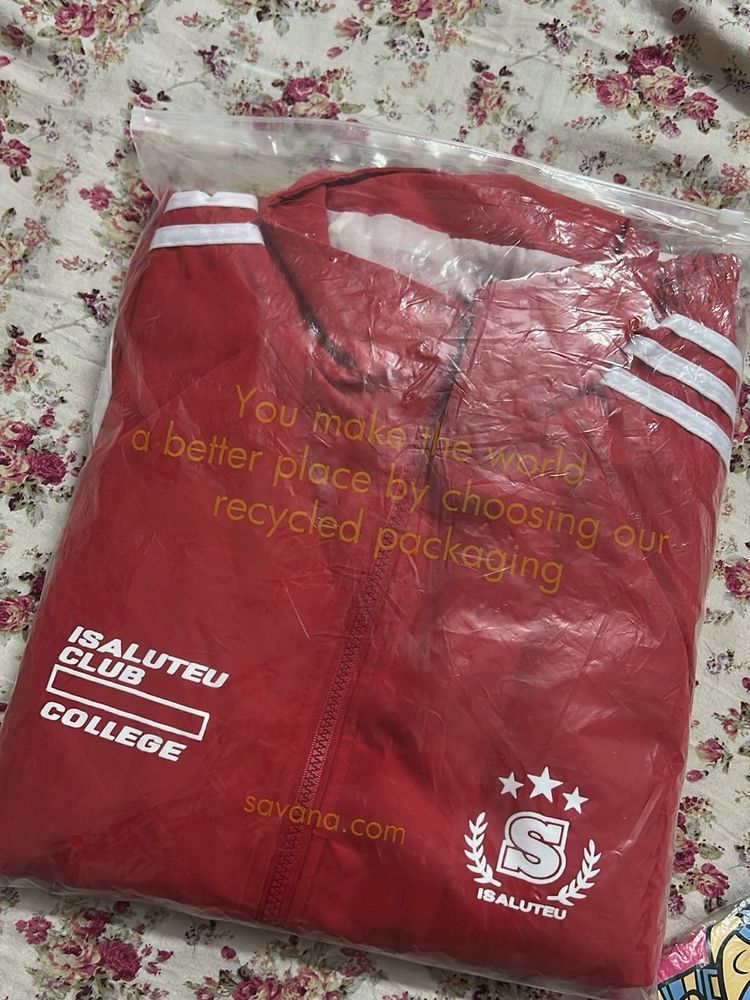 Red College Style Jacket