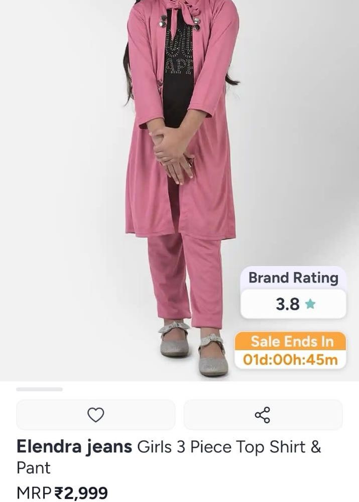 Stylish Pink 3-Piece Co-ord Set