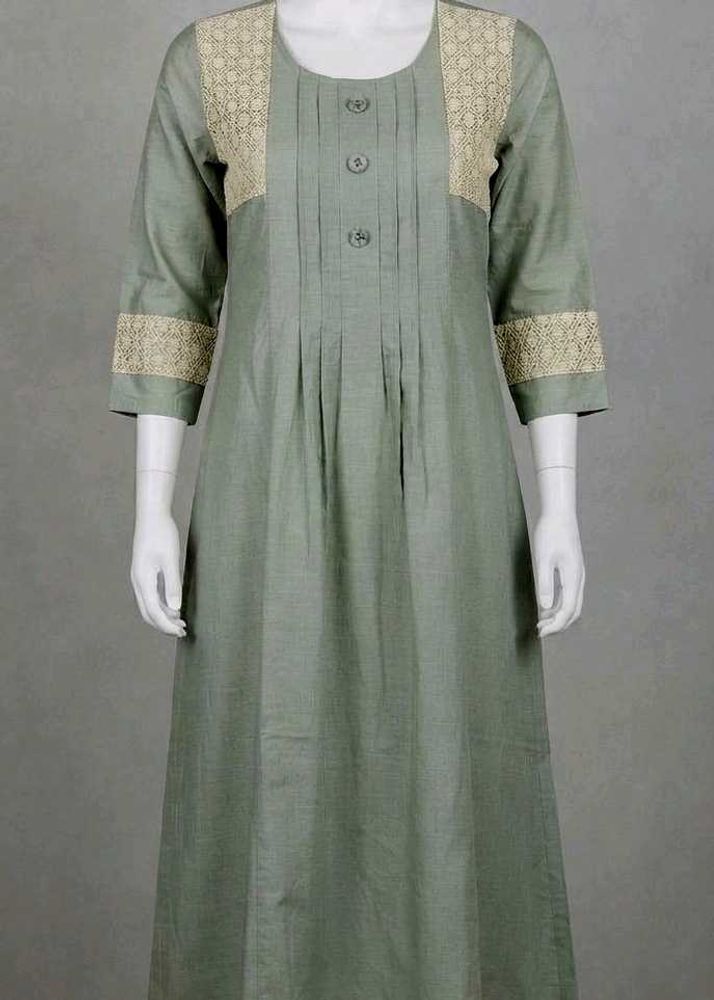 Maternity wear Kurta with Lace Detailing