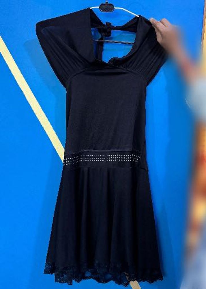 Elegant Black Dress with Embellishments