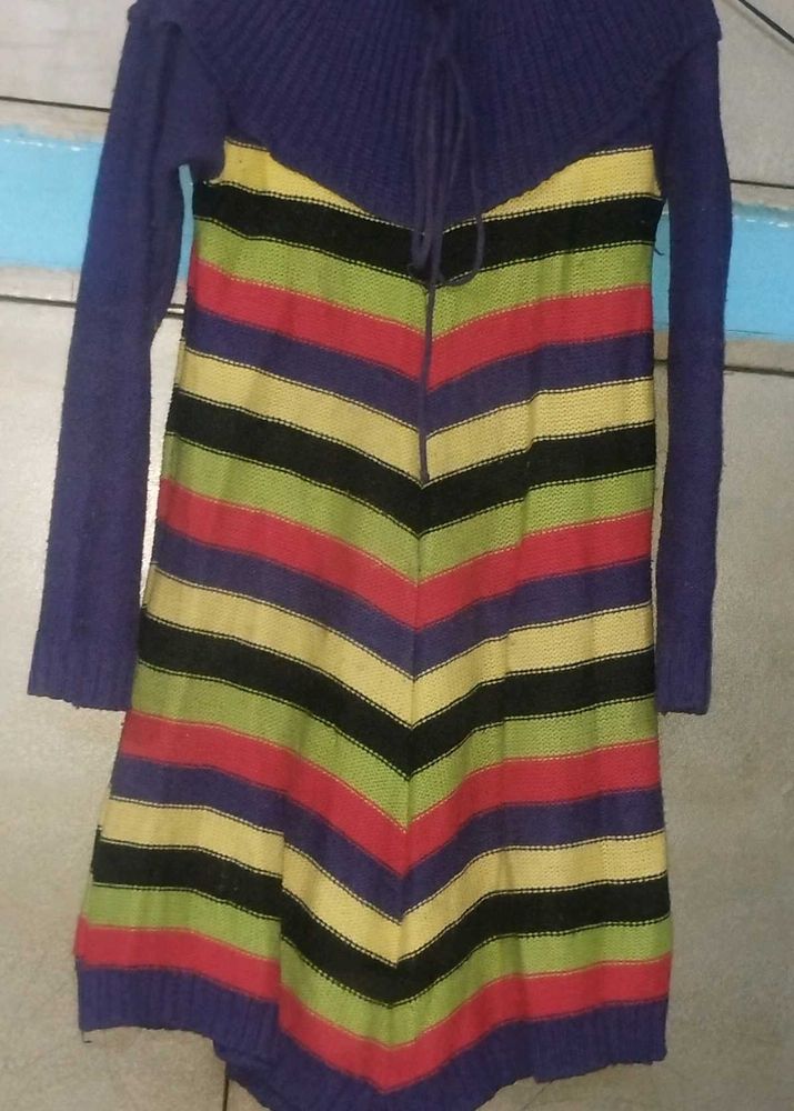 Striped Knit Dress kurti
