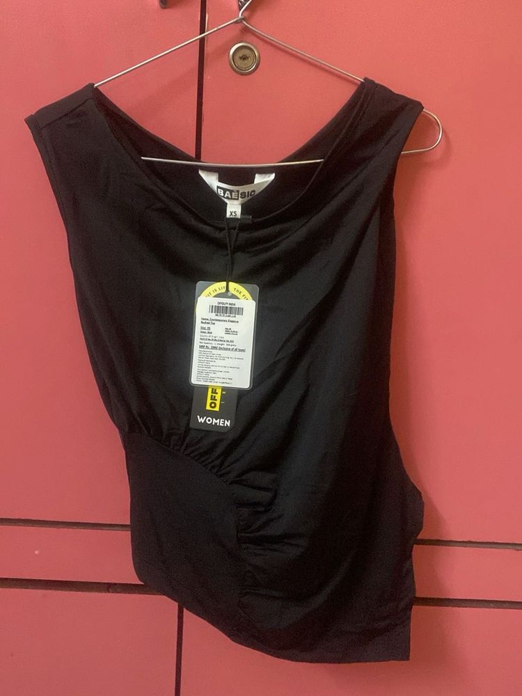 off duty india Black Basic Sleeveless Top