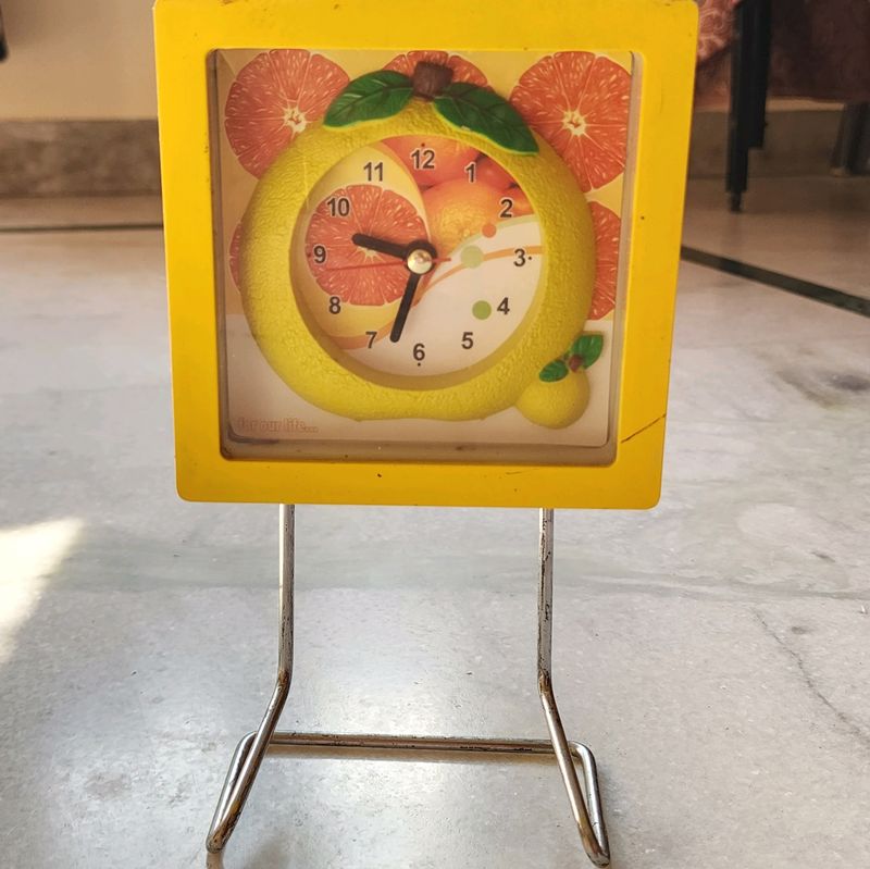 Yellow Table Clock