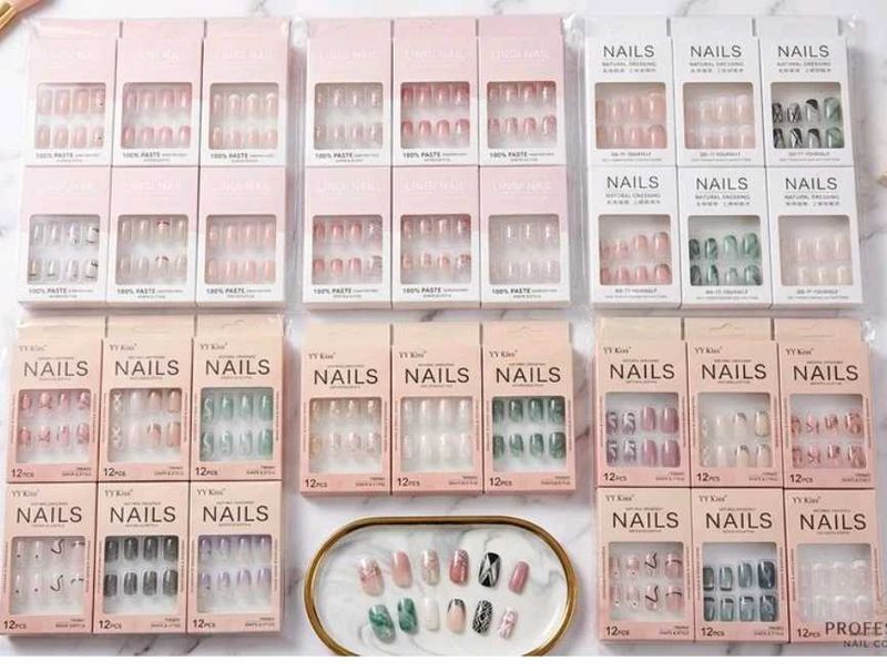 artificial nails  fake designer press on extension