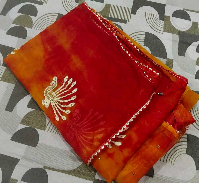 Vibrant Peacock Saree