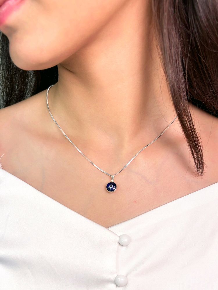 Evil Eye Chain Pandent Pure Silver 925