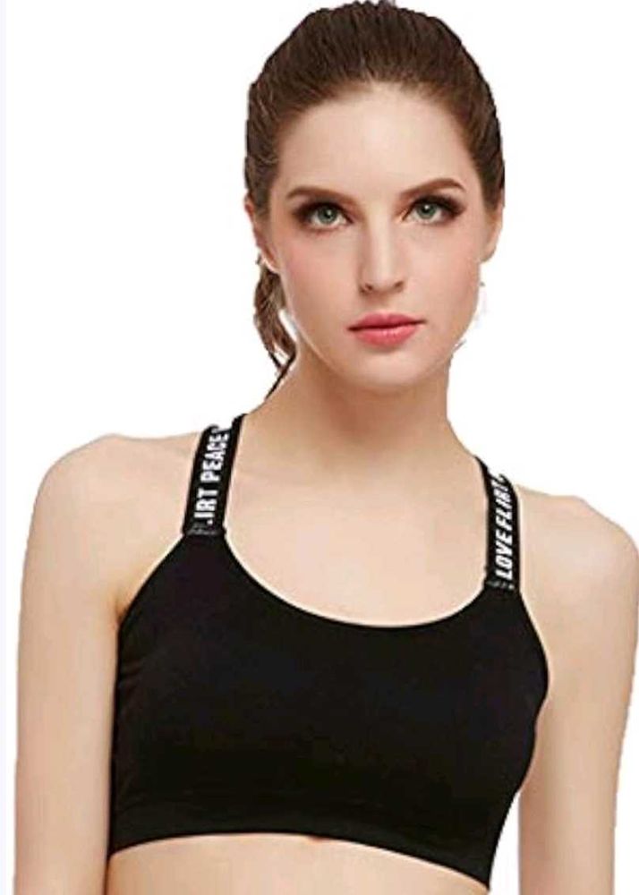 Black Sports Bra
