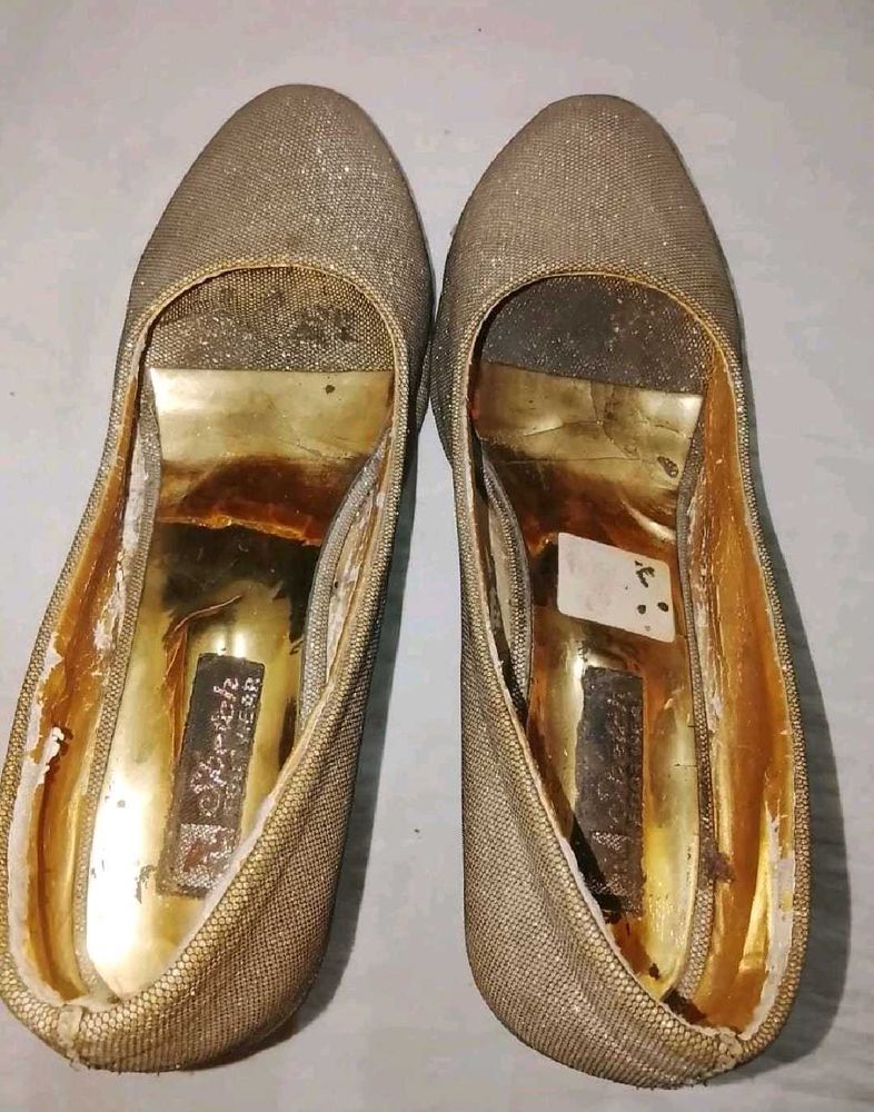 Shimmery Gold Heels