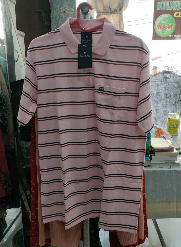 Striped Polo T-Shirt