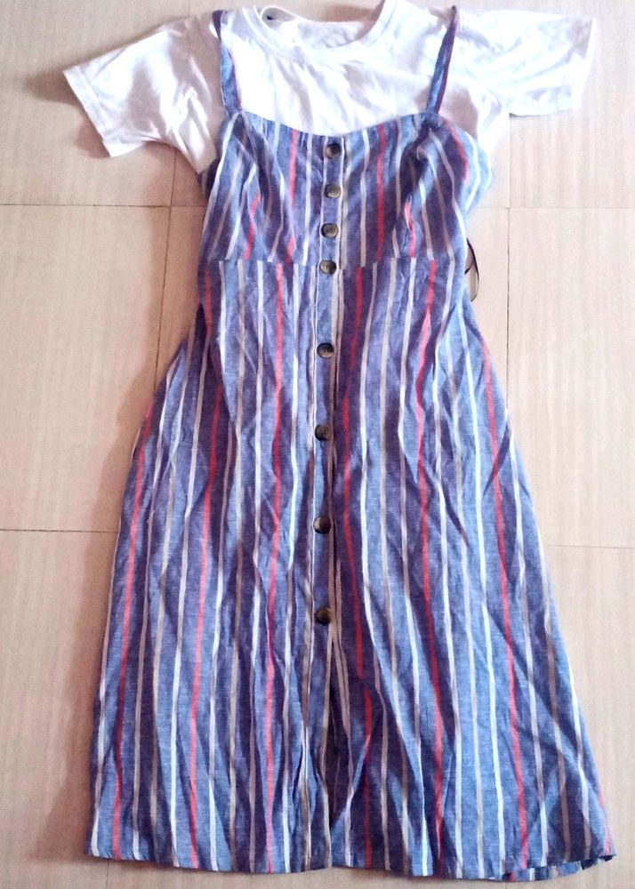 Dongri  Frock  With White Tshirt