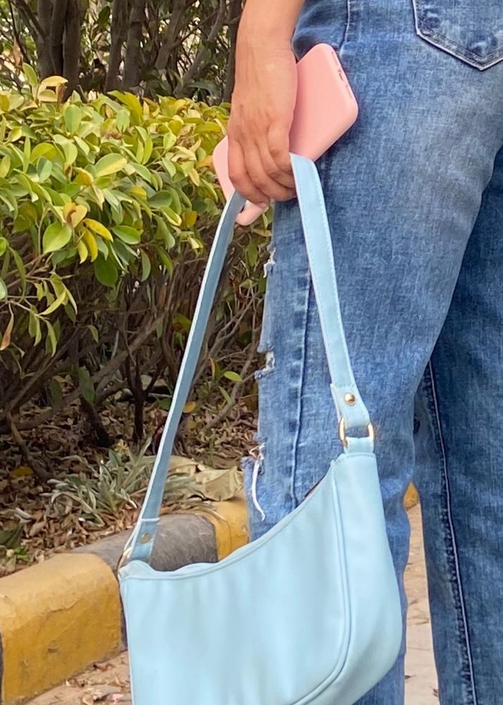 Pinterest Aesthetic Blue Shoulder Bag From Myntra