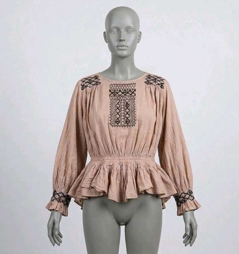Boho Embroidered Tunic Top
