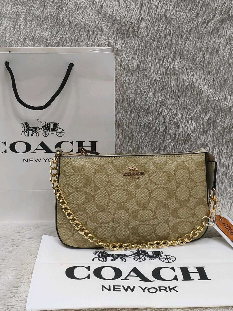 Coach Monogram Chain Bag