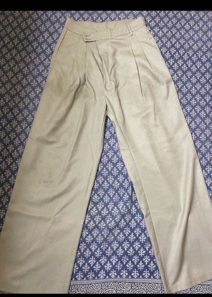 Wide Leg Neutral Toned Pants