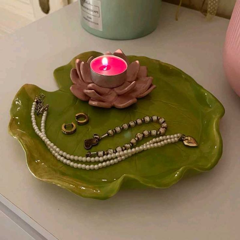 Decorative Tray with Tealight Holder